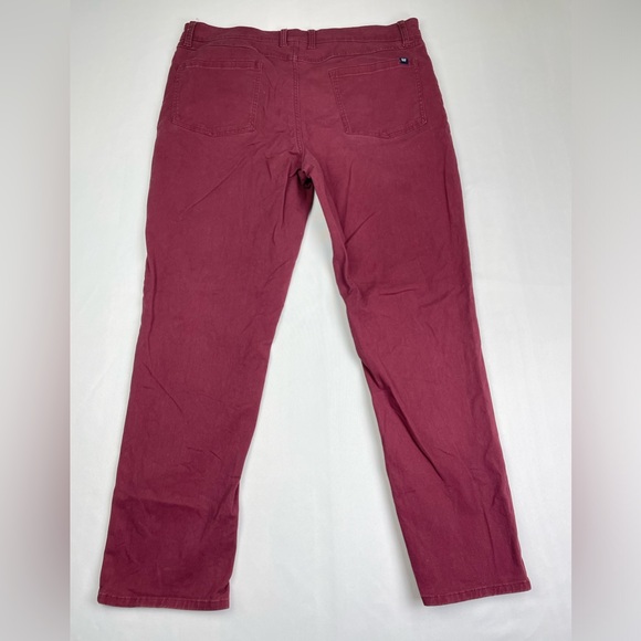 Gap pants mens 38x28” maroon red chino canvas pants - Picture 2 of 8